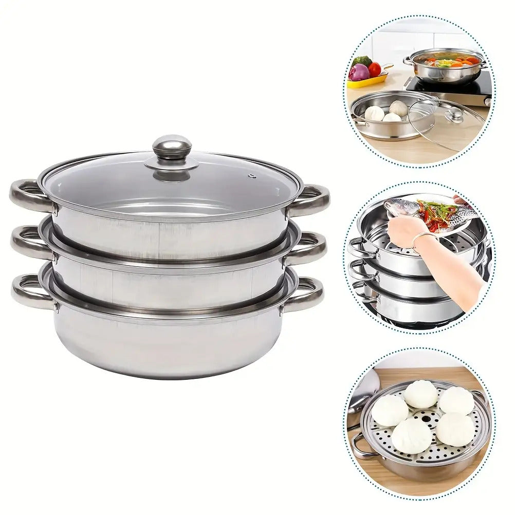 Large Capacity Stainless Steel Steamer