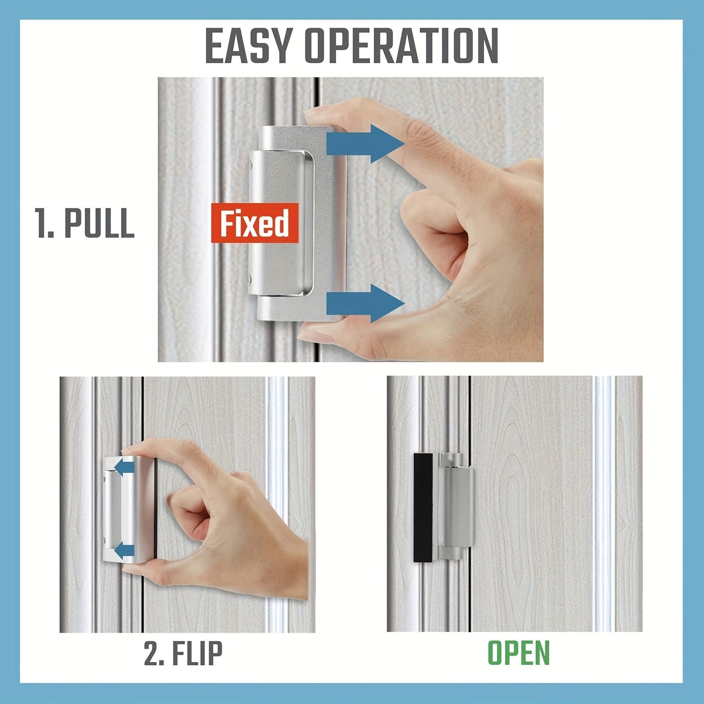 3Packaged Door Reinforcement Lock