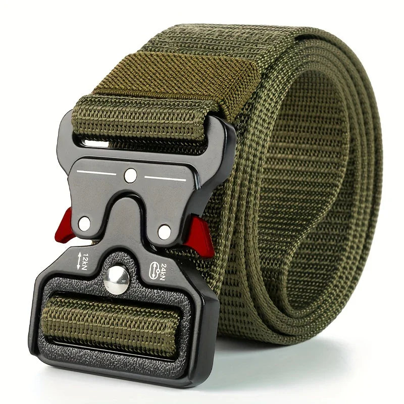 3 Pack Simple Military Enthusiast Tactical Nylon Belts for Men and Women