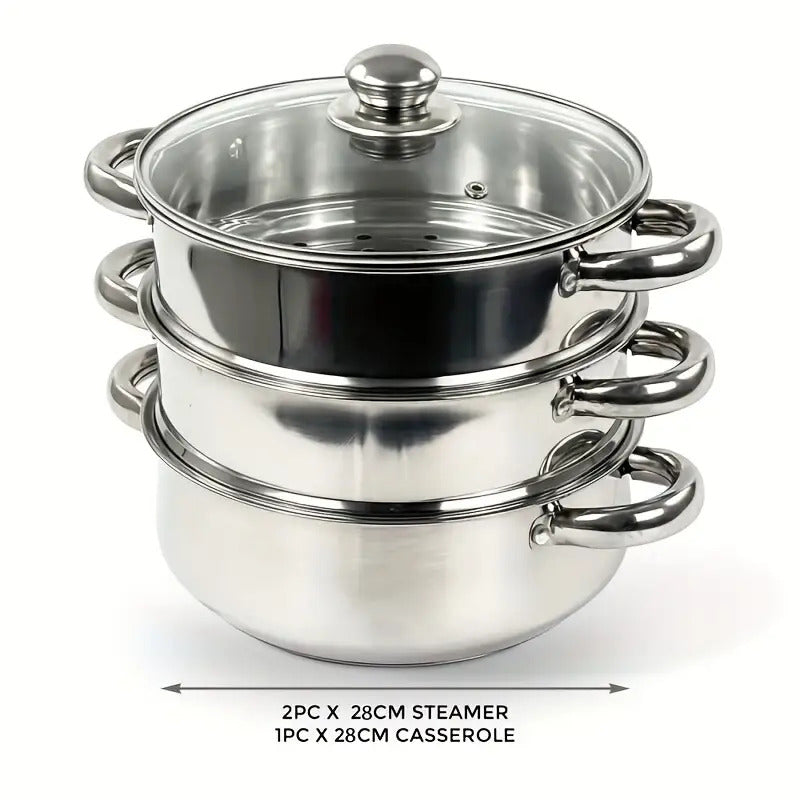 Large Capacity Stainless Steel Steamer