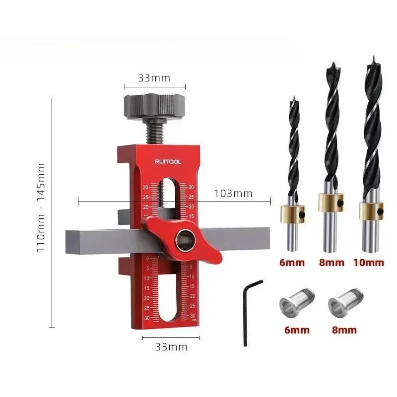 Closet Door Panel Mounting Jig Rebounder Drilling Install Clamp