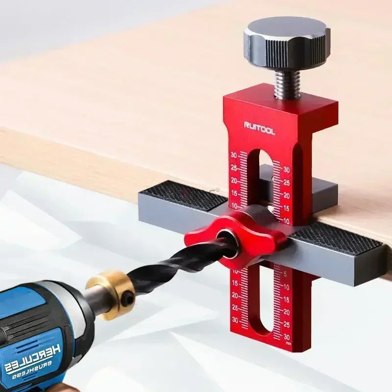 Closet Door Panel Mounting Jig Rebounder Drilling Install Clamp