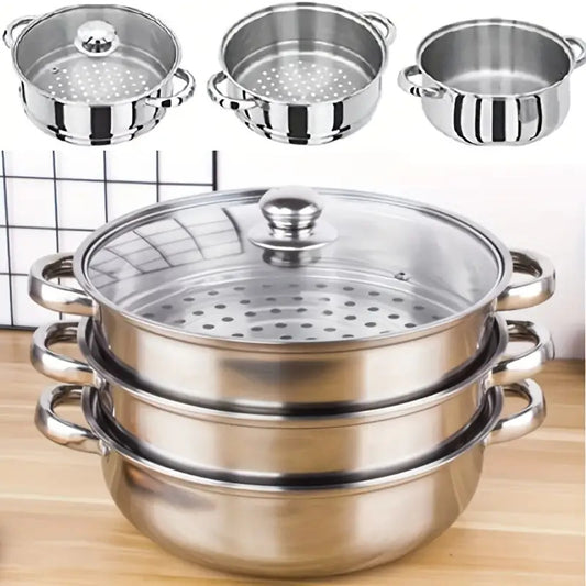 Large Capacity Stainless Steel Steamer
