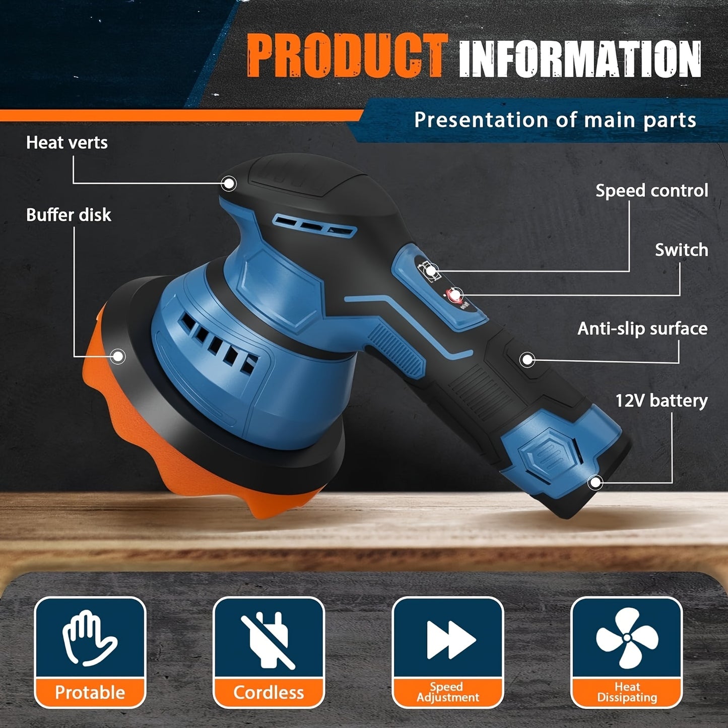 12V Cordless Polisher
