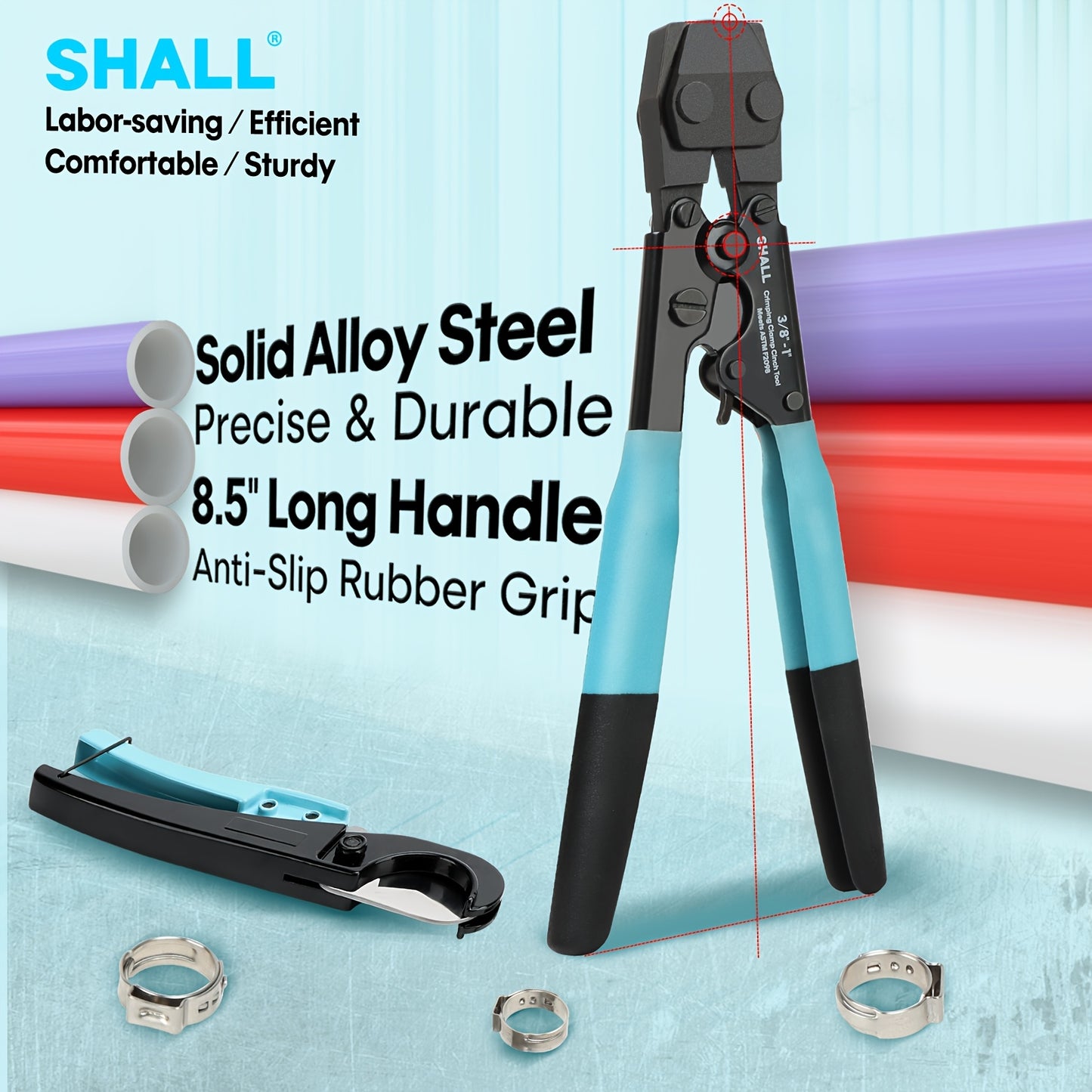 Crimping Clamp Cinch Tool And Pipe Hose Cutter