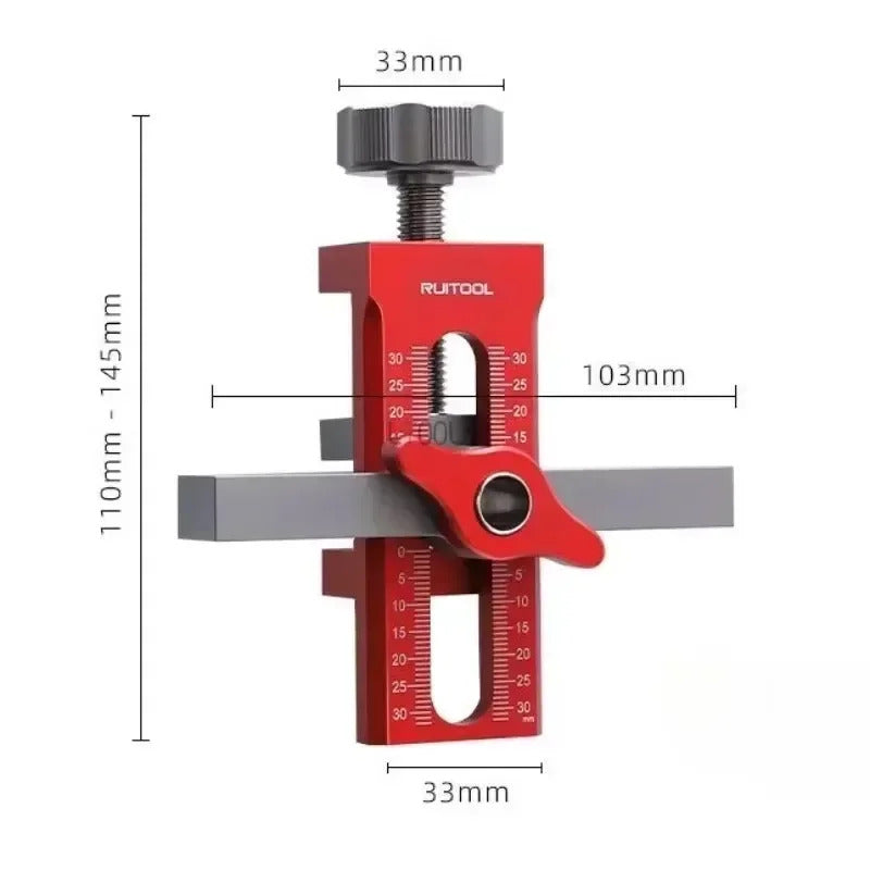 Closet Door Panel Mounting Jig Rebounder Drilling Install Clamp