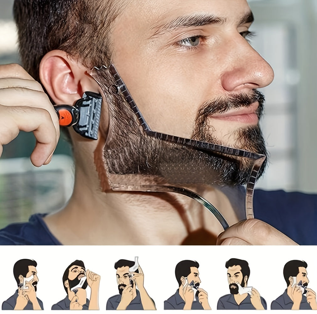 Men's Beard Shaping & Styling Tool with Comb