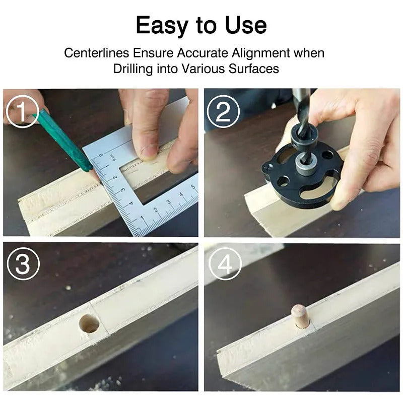 Woodworking Pocket Hole Jig 6/8/10mm