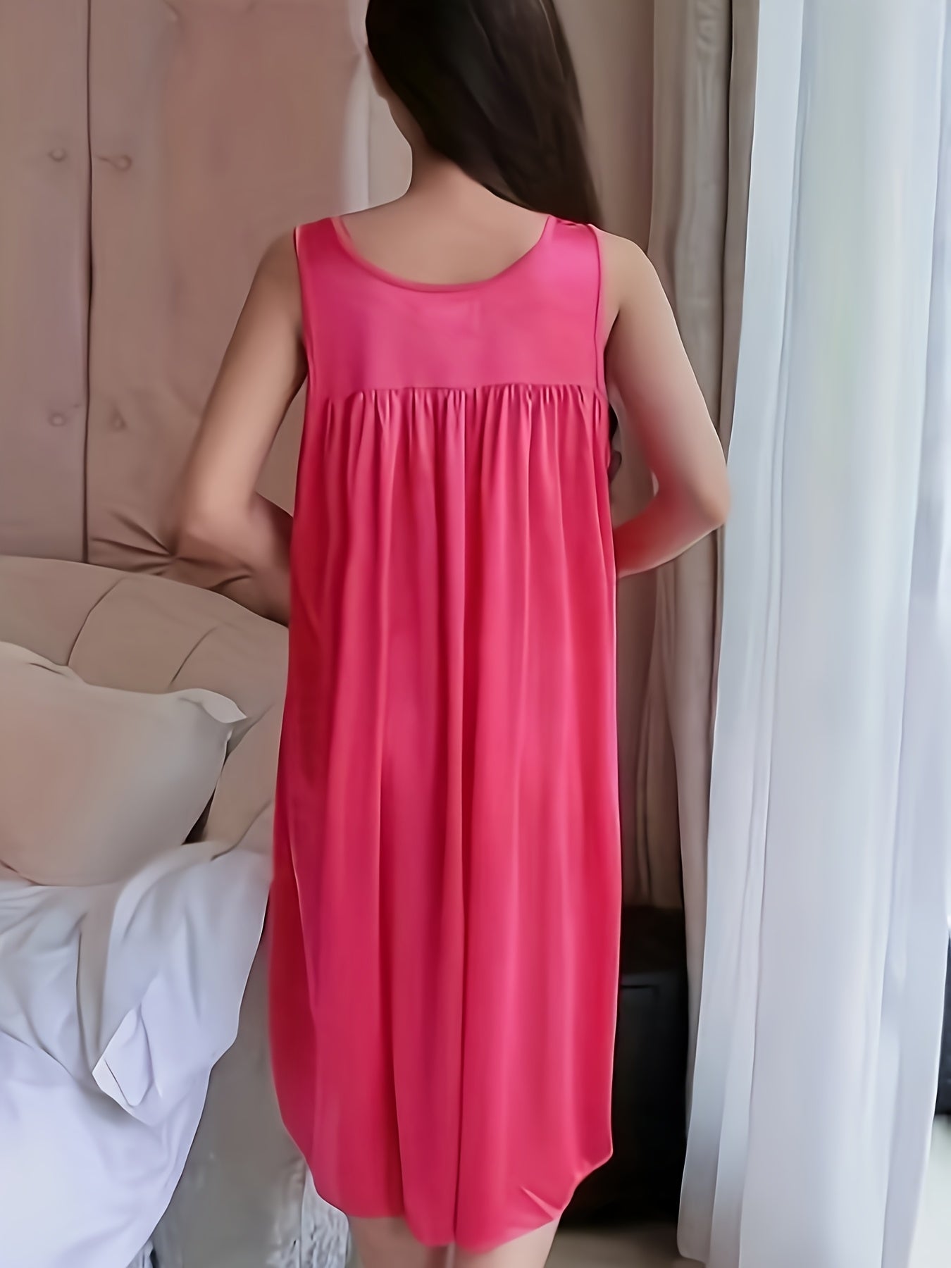 2pcs Womens Sleeveless Nightgowns