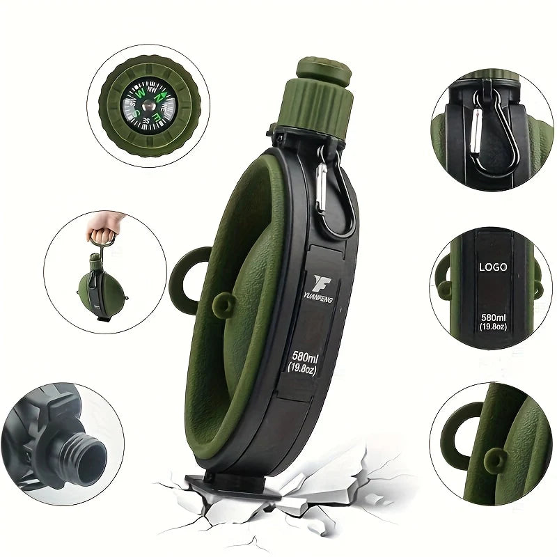 Foldable Camping Telescopic Compass Water Cup