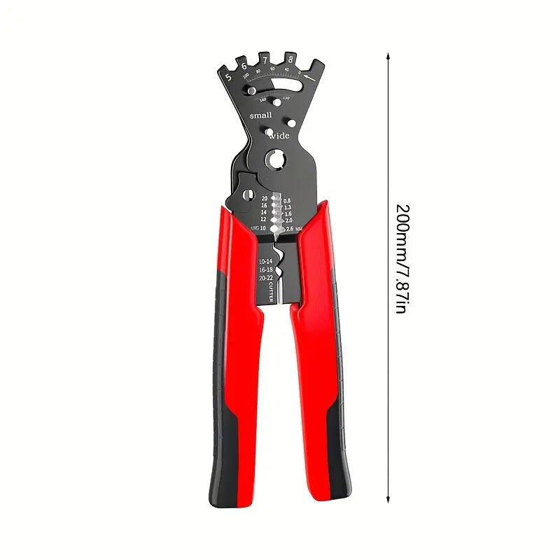 Multifunctional bending wire stripping pliers