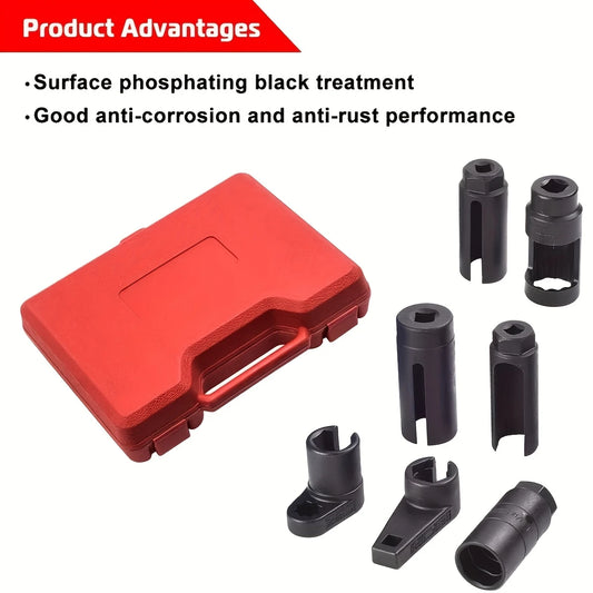 1 set of 7 oxygen sensor sockets