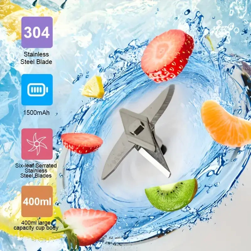 2-in-1 portable blender and juicer