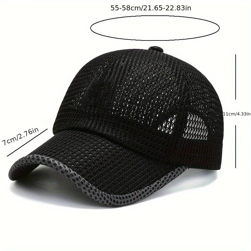 2pcs Men's Breathable Mesh Baseball Cap