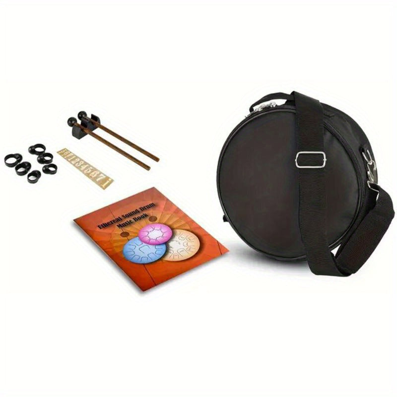 [15 Notes Steel Tongue Drum] 15 Notes 12 Inch Steel Tongue Drum D-Key