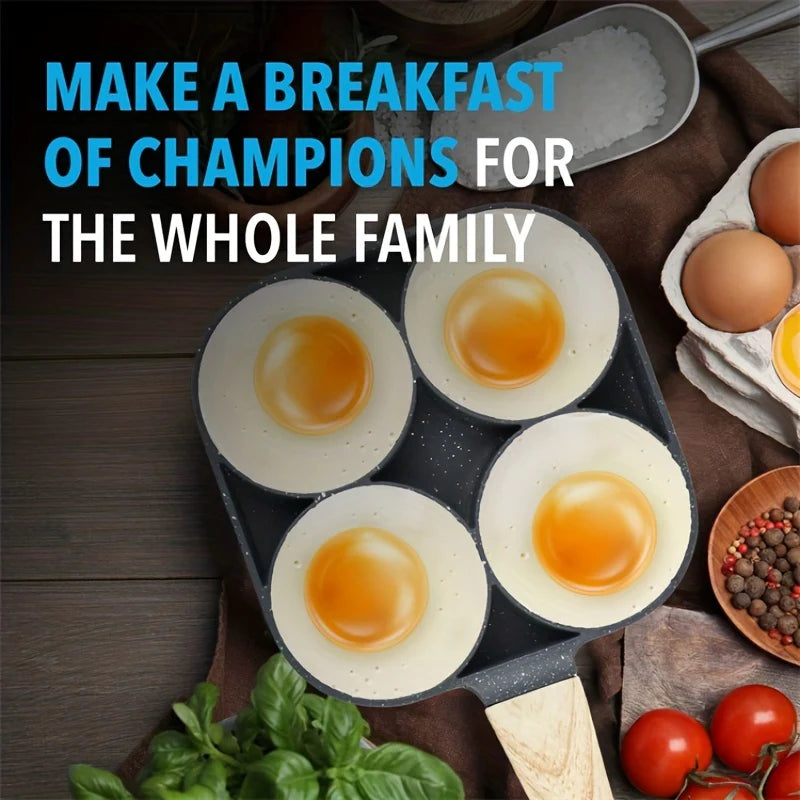 4-Hole Non-Stick Frying Pan