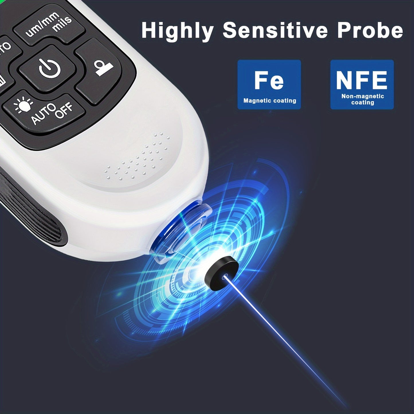 0.1 Micron High-Precision HW-300PRO Coating Thickness Gauge