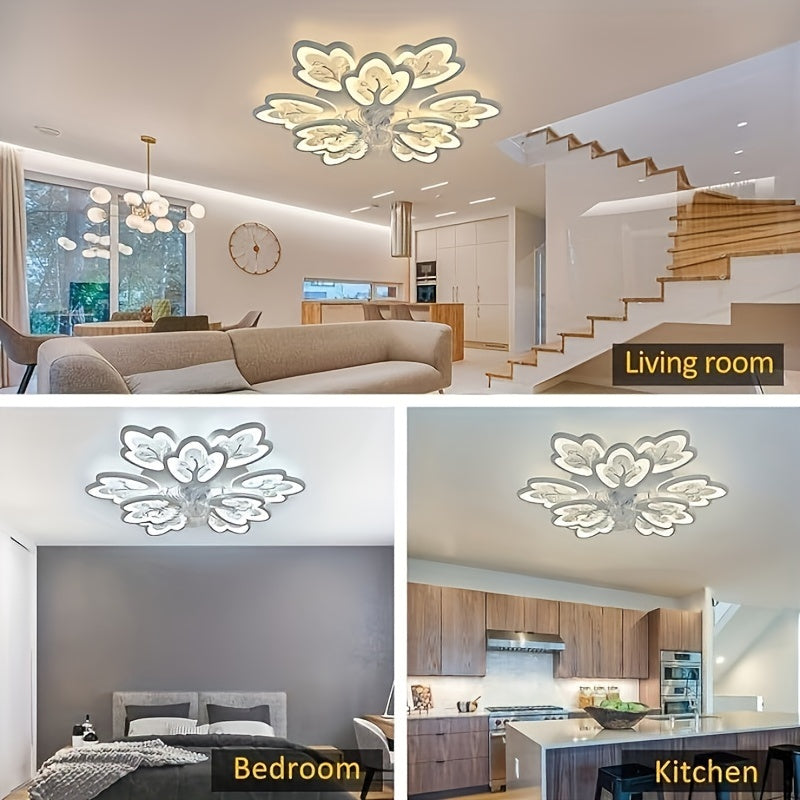 31 Inch Beautiful Modern Ceiling Fan with Light