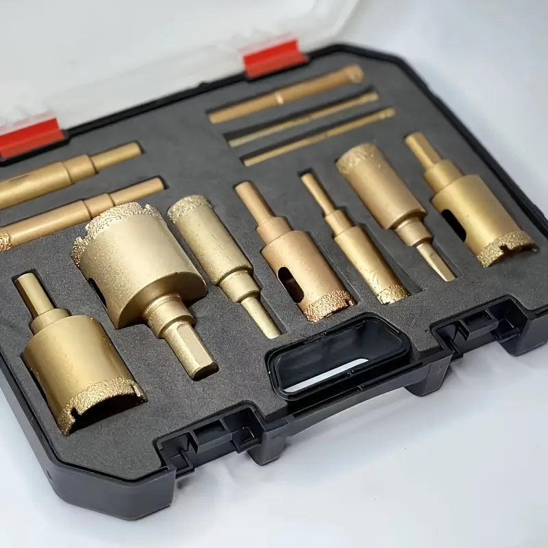 Set of 12 Diamond Drill Bits