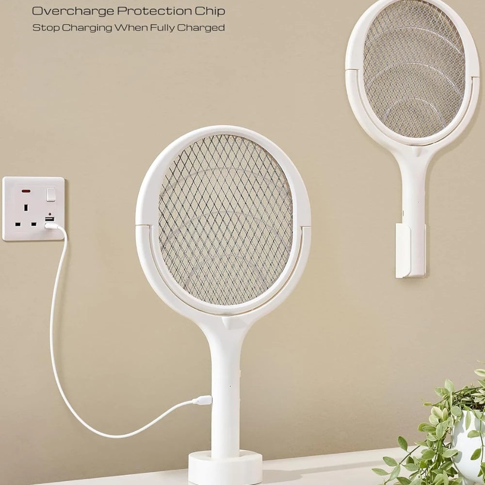 Electric fly swatter with rotating head