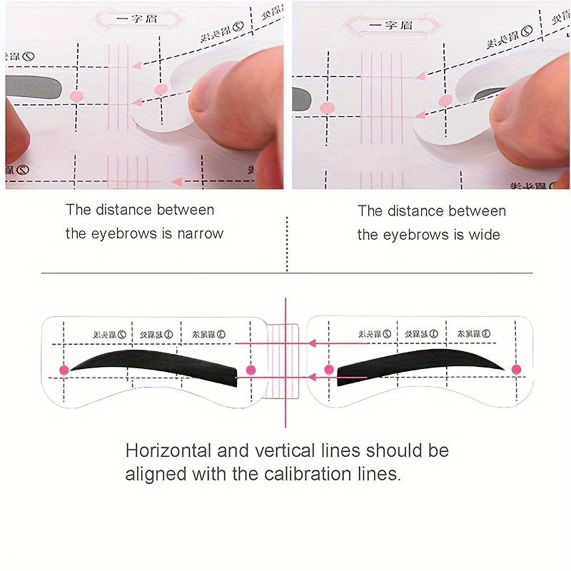 12 Eyebrow Sticker Sets