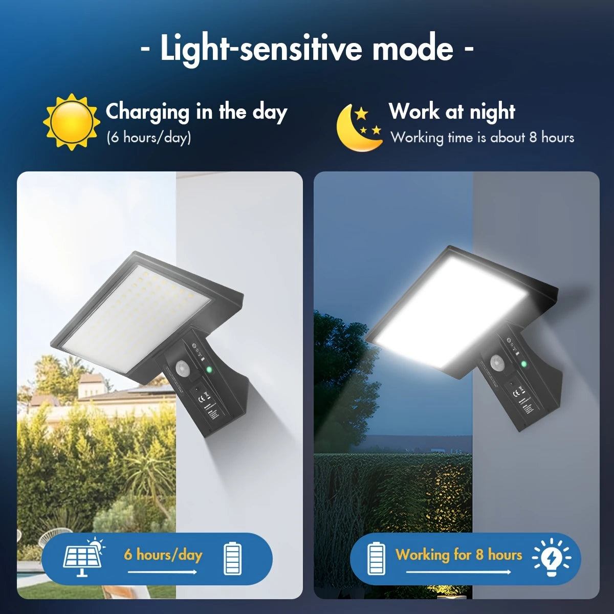 Solar Motion Sensor Wall Light