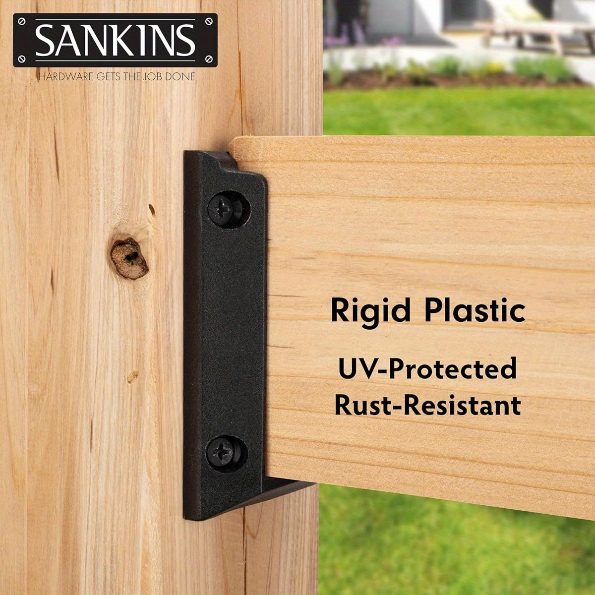 10 Pieces 2x4 Boat Deck Railing Bracket Connector，Durable PP Plastic Boat Board Railing Bracket，Black