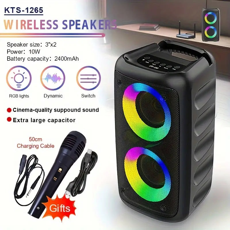 Wireless Speaker with 1 Wired Microphone
