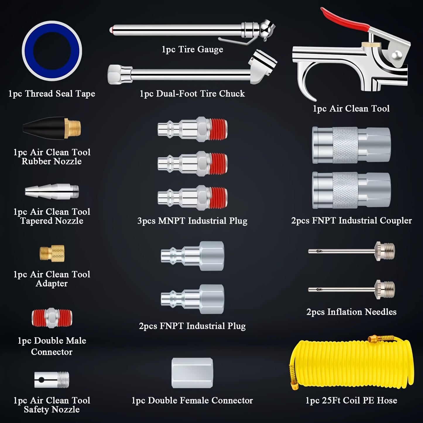 ProMaster 20Piece Air Compressor Tool Set