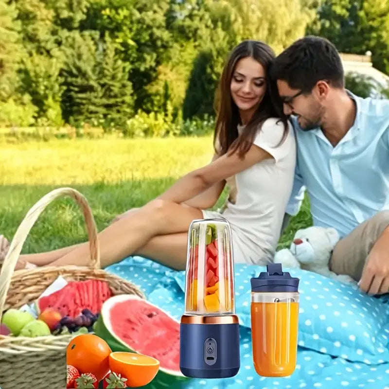 2-in-1 portable blender and juicer