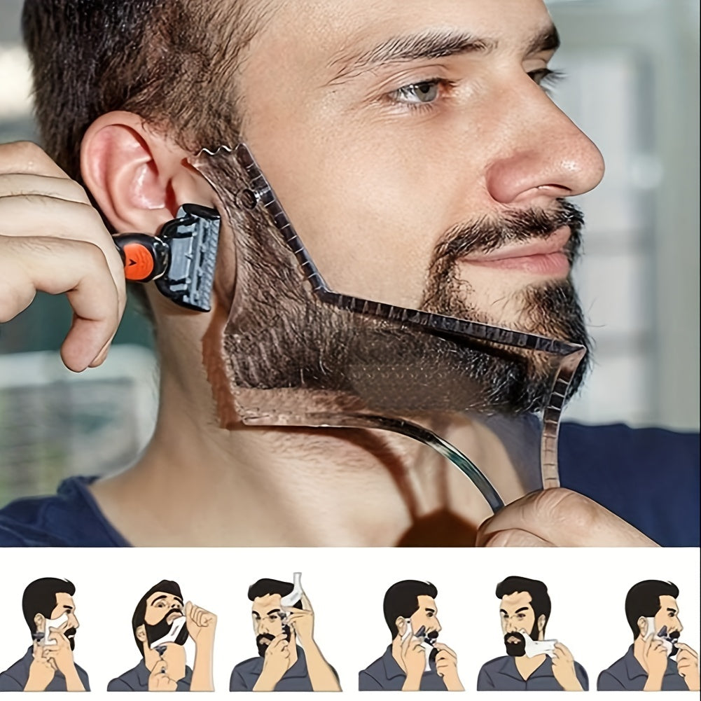 Men's Beard Shaping & Styling Tool with Comb