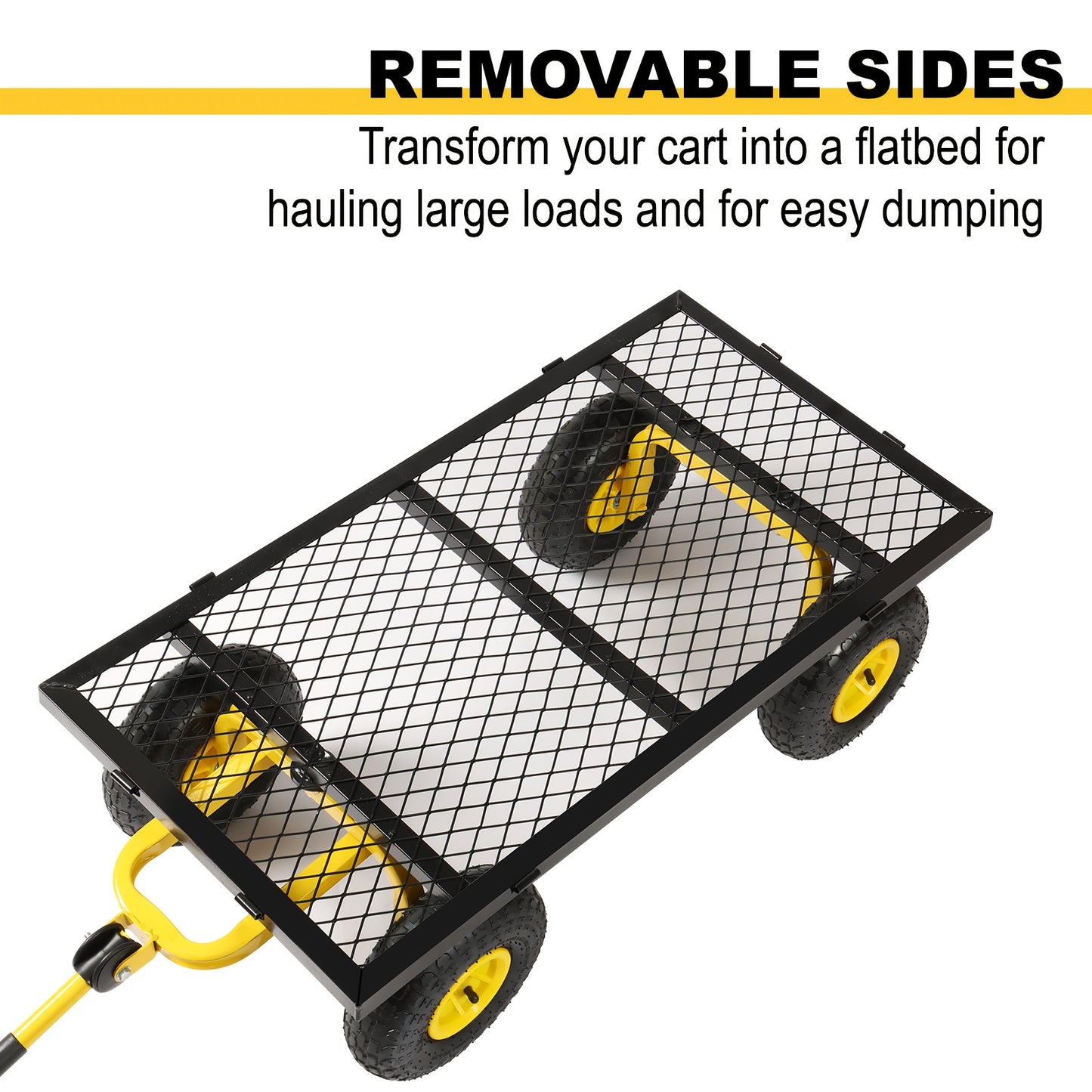 Four-wheel multifunctional garden cart