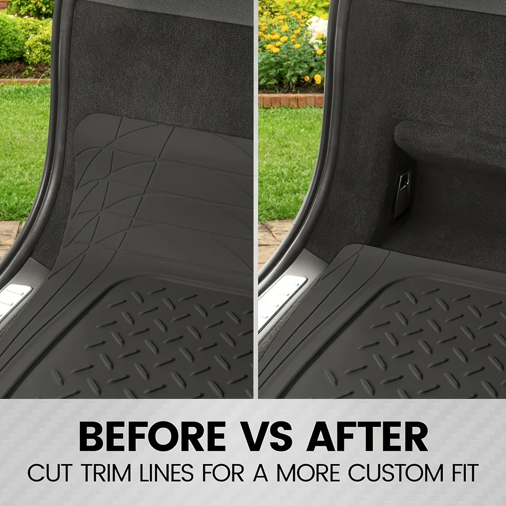 All-Weather PVC Car Trunk Mat 47.2"x31.5" Waterproof