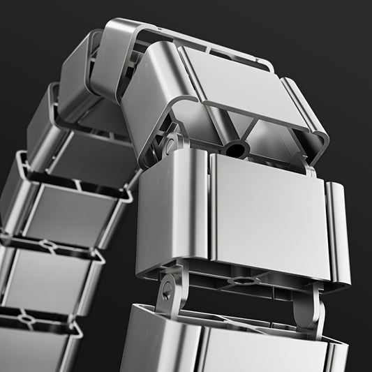 1 Set of Adjustable Black/White Serpentine Cable Management Conduit