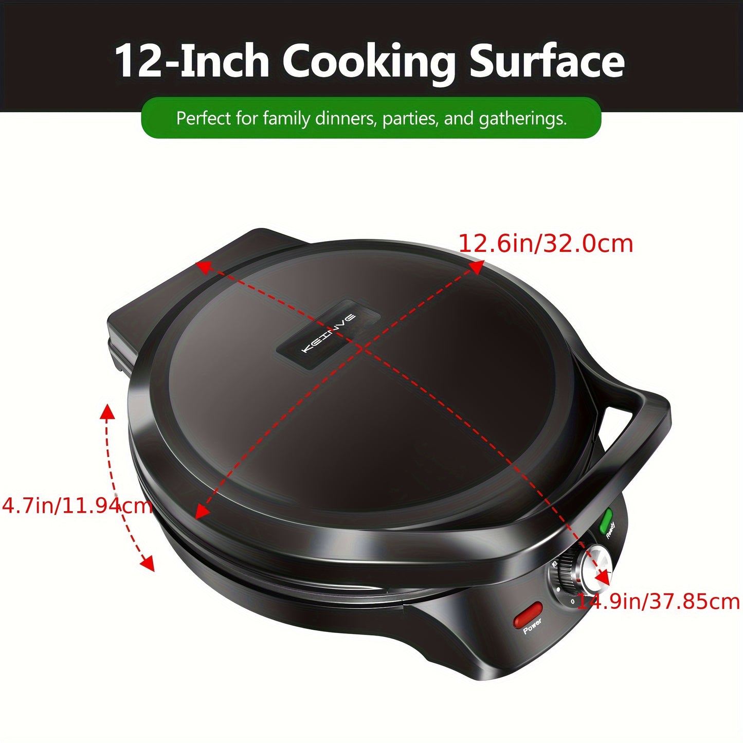 1500W Electric Smokeless Barbecue Grill