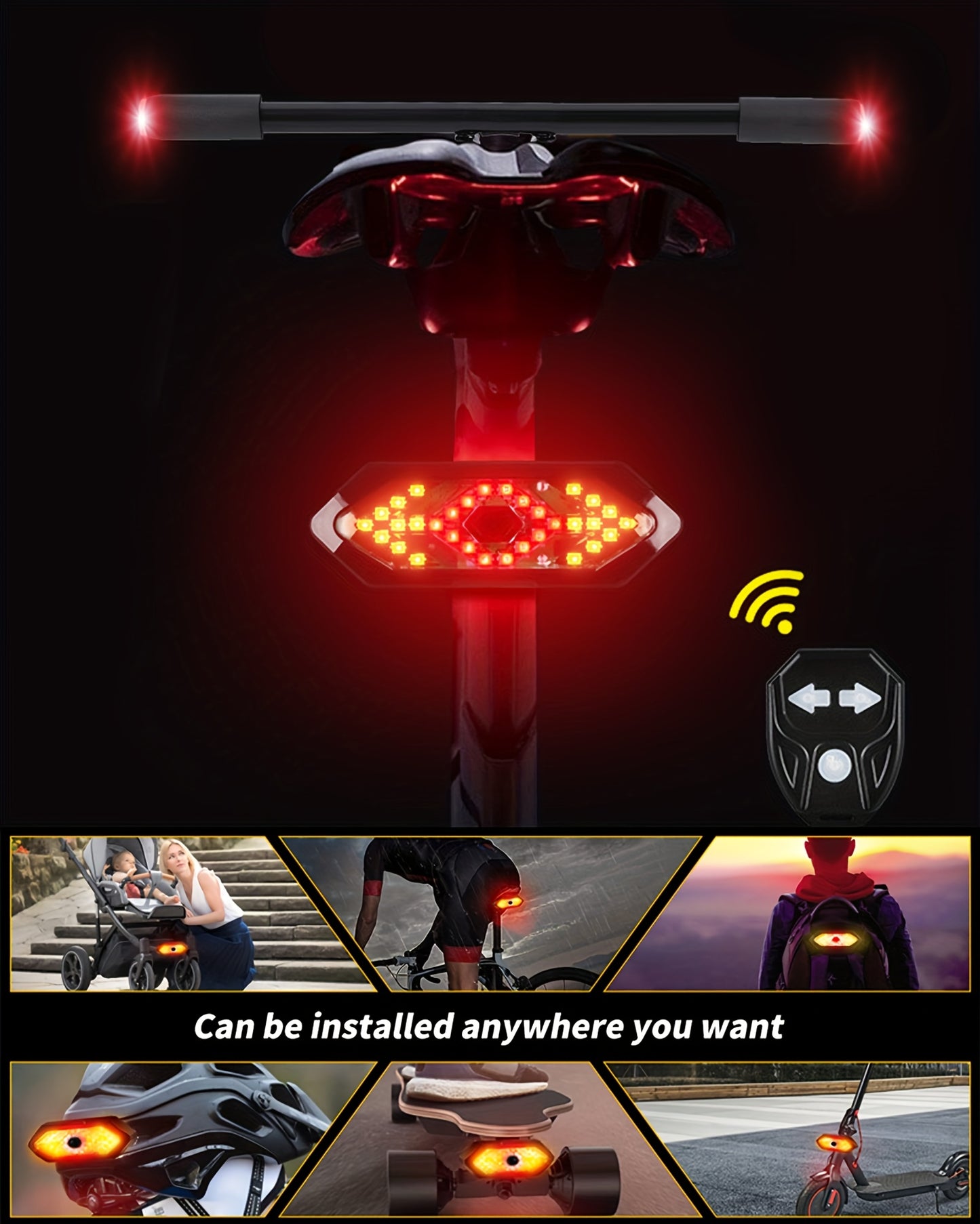 Bike Tail Light For Night Riding