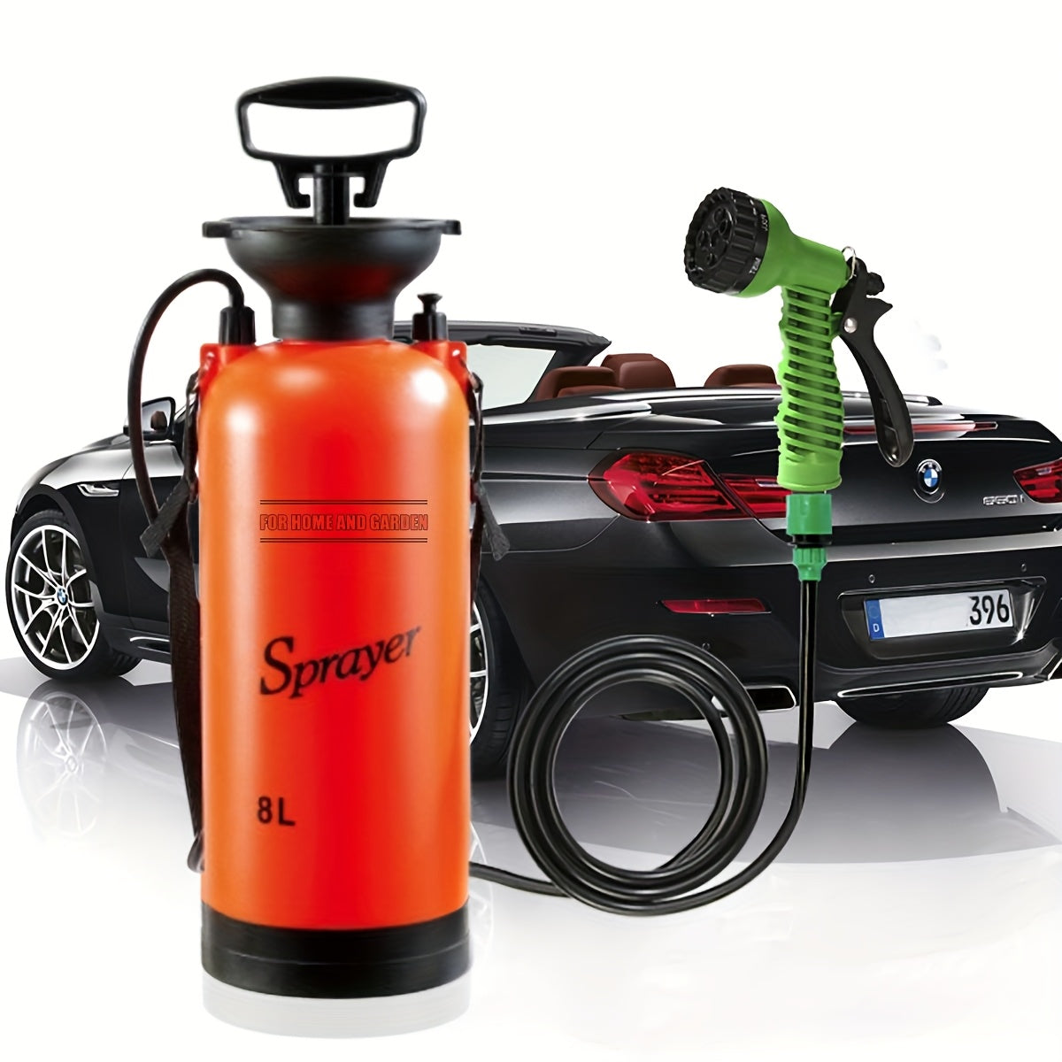 1.3/2 Gallon High-Pressure Sprayer with 7 Spray Modes, Portable Camping Shower