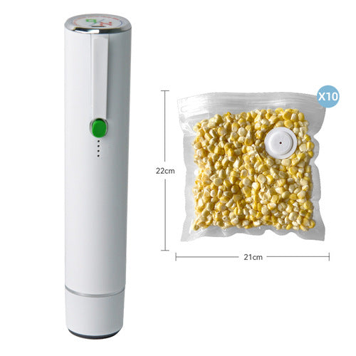 1 Set Handheld Electric Smart Vacuum Sealer with Food Storage Bags