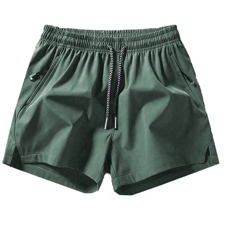 3 packs Men's Plain Solid Color Drawstring Pocket Shorts