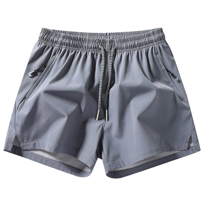 3 packs Men's Plain Solid Color Drawstring Pocket Shorts