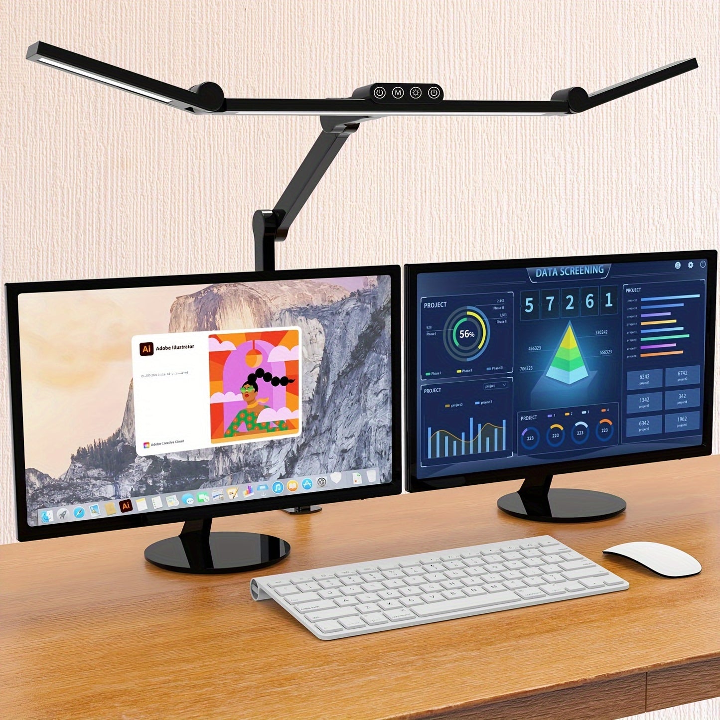 24W Ultra Bright LED Desk Lamp with Clamp