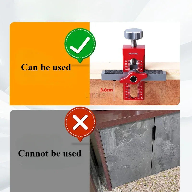 Closet Door Panel Mounting Jig Rebounder Drilling Install Clamp