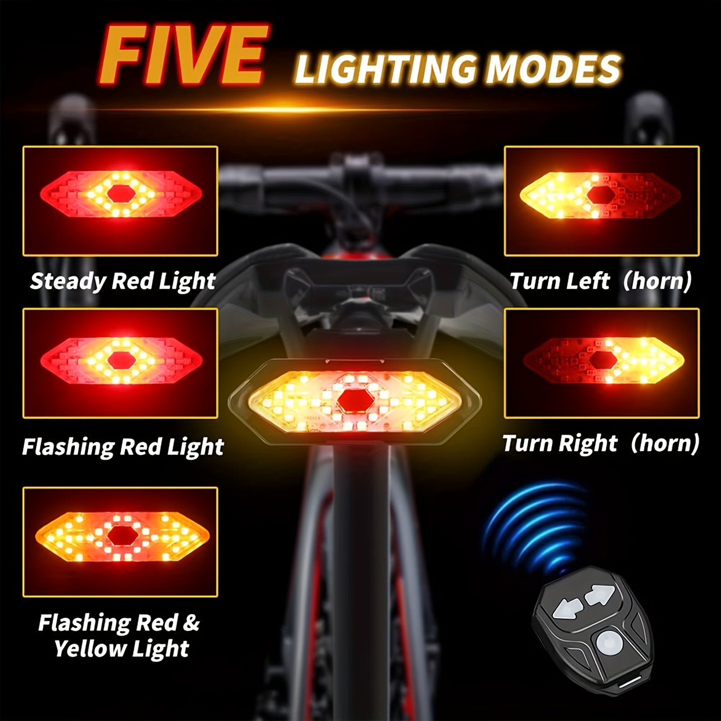 Bike Tail Light For Night Riding