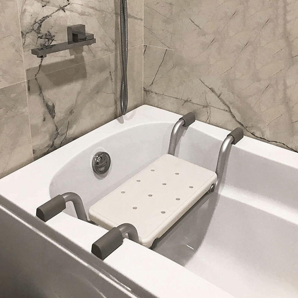 Adjustable white Aluminum Bath Seat