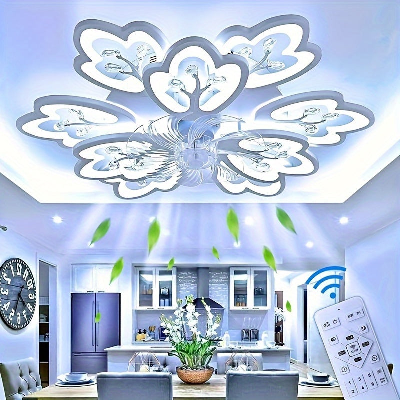 31 Inch Beautiful Modern Ceiling Fan with Light