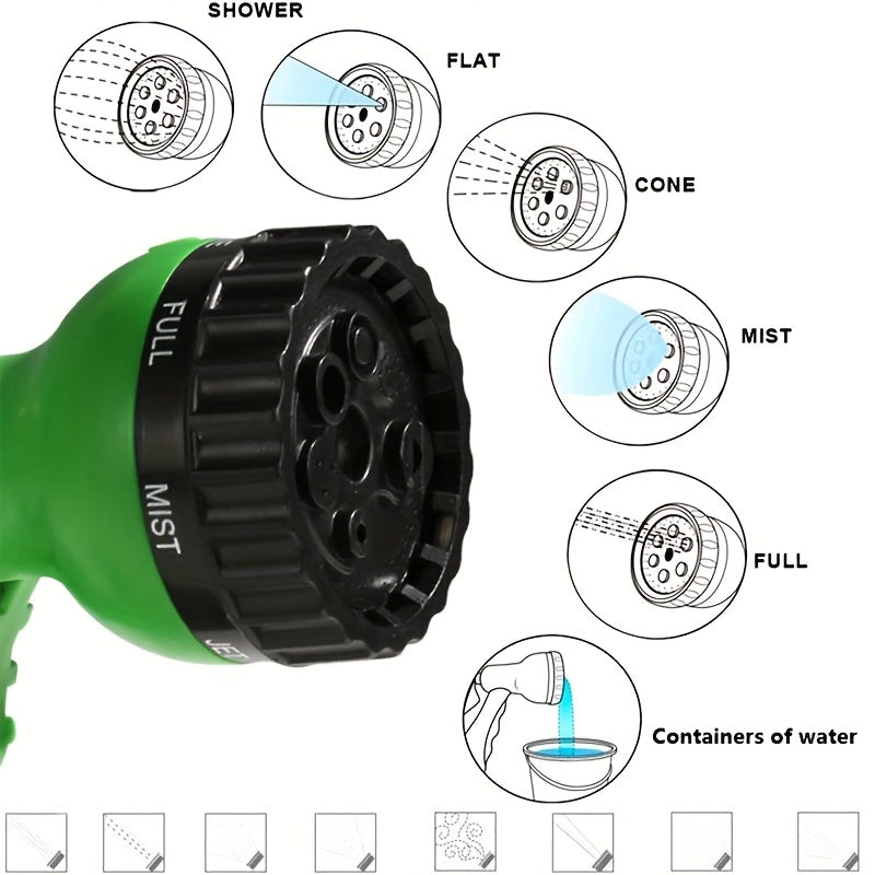 1.3/2 Gallon High-Pressure Sprayer with 7 Spray Modes, Portable Camping Shower