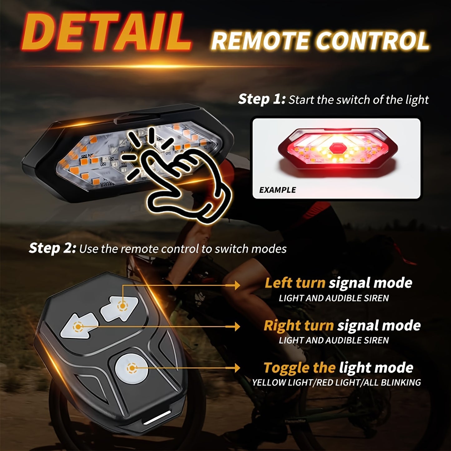 Bike Tail Light For Night Riding