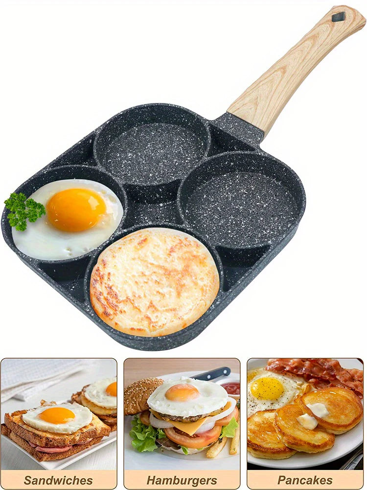 4-Hole Non-Stick Frying Pan