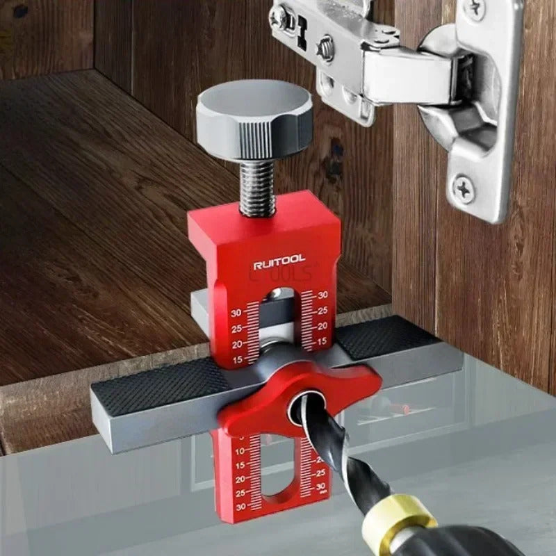 Closet Door Panel Mounting Jig Rebounder Drilling Install Clamp