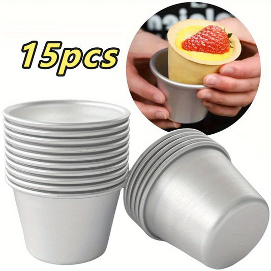 1 Set of 15 Aluminum Baking Mold Sets